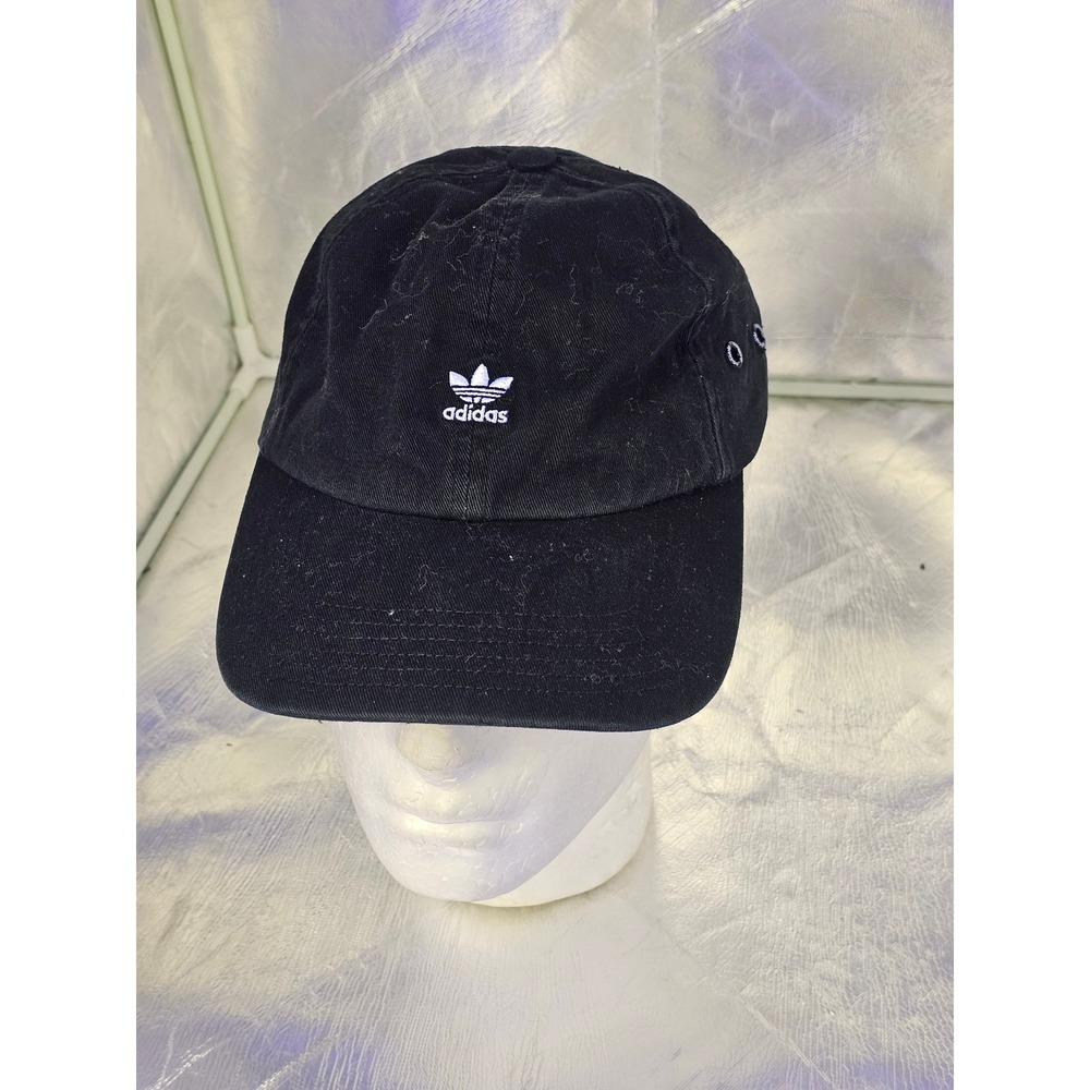Adidas Originals Trefoil Relaxed Baseball Cap Black Adjustable Dad Hat